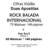 Cadernos Cifras Violão Rock Internacional E Pop Rock 2 Volumes