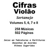 Cadernos De Cifras E Solos Violão Sertanejo Volumes 5 6 7 8