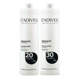 Cadiveu Água Oxigenada Kit Ox 20 E Ox 30 Volumes 2x900ml