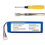 CAESEAYORK Bateria De Substituição De íons De Lítio 3 7V 6000mAh Para JBL Charge 2 Charge 3 2015 Charge 3 2015 Edition Compatível Com Peça P763098 GSP1029102R Inclui Kit De Instalação