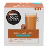 Café Au Lait Cápsula Desnatado Nescafé Dolce Gusto 10 Unid