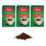 Café Em Pó Tradicional Melitta 500g Kit 3