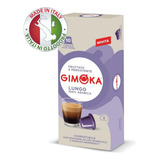 Café Gimoka Nespresso Capsula Importado Da Italia Espresso Sabor Lungo Arábica Essenza Gourmet Caixa Com 10 Unidades