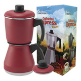 Cafeteira Alumínio Express Extra Forte Econômica Manual Verm