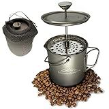 Cafeteira De Acampamento De Titânio Use Como Prensa Francesa Bule De Café Copo De Titânio Bule De Chá Panelas De Acampamento