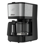 Cafeteira Elétrica Oster Preto Com Inox Jarra De Vidro 19x Cor Preto inox 110v