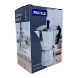 Cafeteira Expresso Italiana Moka Faz 6 Xícaras Café Alumínio