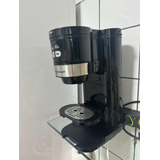 Cafeteira Individual Com Moedor Preta prata 110v Hamilton