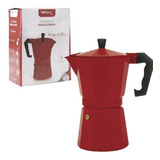 Cafeteira Italiana 9 Xicaras Vermelha 450ml Café Expresso