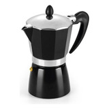 Cafeteira Italiana Moka Alumínio 6 Xícaras Preta Ha skraft