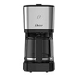 Cafeteira Oster Inox 1 2L 110V Preto Inox 750W OCAF600