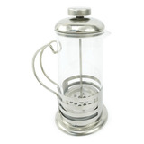 Cafeteira Prensa Francesa 350ml Vidro Aço Inox Presente Cor Prateado