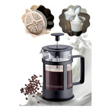 Cafeteira Prensa Francesa 600 Ml Café Expresso Leite Cremoso Cor Preto