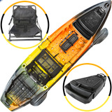 Caiaque Combat Fishing Box Cadeira E Remo Brudden Náutica