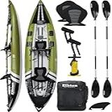 Caiaque De Pesca Elkton Outdoors Steelhead- Percurso Inflável- ângulo- Inclui Remo- Pontos De Montagem Rígidos- Armazenamento Elástico- Two Person - Spearhead 150