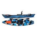 Caiaque De Pesca Tuna 115 Hidro 2 Eko Cor Azul Camuflado
