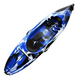 Caiaque Lambari Com Remo Caiaker Cor Azul Camuflado