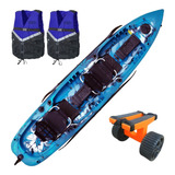 Caiaque Pesca 2 Lugares Mero Duplo Combo Caiaker