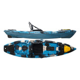 Caiaque Pesca Mako 110 Pro Sem Pedal Hidro2eko Azul Camu 