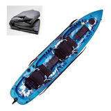 Caiaque Pesca Mero Duplo Caiaker capa Proteção melhor Fret Cor Azul Camuflado