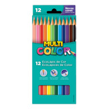 Caixa 12 Lápis De Cor Infantil Multi Color Faber Castell