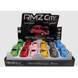 Caixa 12 Peças Miniatura Metal Fusca Cores Fosca Escala 1 32