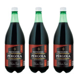Caixa 3 Pet Vinho Pergola Tinto Suave Selecao 1 46 Litro