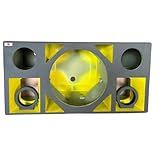 Caixa 4 Vias 15 Duto Triangular Amarelo E Terminal Borne