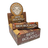 Caixa 50 Sedas Bem Bolado King Size Brown Slim Atacado