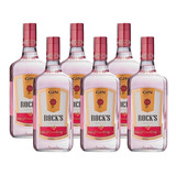 Caixa 6 Gin Rock s Doce 1 L Strawberry Morango Original
