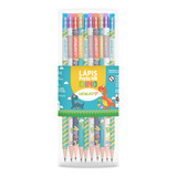 Caixa 72 Lápis Escrever Decorado Dino Infantil Com Borracha