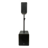 Caixa Amplificada Waldman Torre Cb 2400 99db Sub 1800w Preto