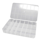 Caixa Box Organizadora 21 Divisórias Plástica Transparente