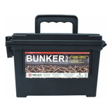 Caixa Bunker Belica Militar Box Para Armazenamento E Transporte De Munições Cor Preto