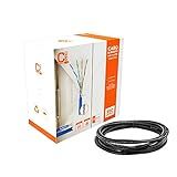Caixa Cabo De Rede Blindado Cat5e Com 250 Metros Preto