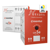 Caixa Cabo Rede Nexans 305 Metros Utp Cmx 4 Par 100 Cobre