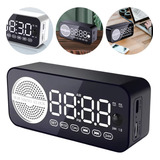 Caixa Caixinha De Som Bluetooth Rádio Relógio Despertador Fm
