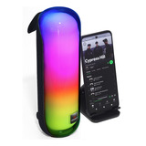 Caixa Caixinha De Som Portátil Bluetooth 20w Led Pc Usb Fm