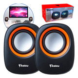 Caixa Caixinha De Som Subwoofer Para Computador Usb P2 Potente Notebook Pc Kaizu