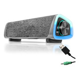 Caixa Caixinha Som Pc Gamer Led Rgb Bluetooth Computador Usb