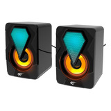Caixa Caixinha Som Rgb 6w Usb P2 Pc Notebook Pc Sk210 Mini