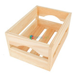 Caixa Caixote De Feira Decorativo Pinus Clássico 25x35x17cm