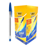Caixa Caneta Bic Cristal Azul Preta Vermelha 50un Ponta 1 0