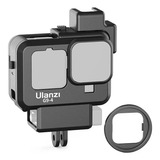 Caixa Case Proteção Gopro 9 10 C Sapata Apoio Led Microfone