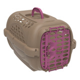 Caixa Casinha Transporte Cães Gatos Panther Gold N 4 Até18kg Cor Rosa Pink