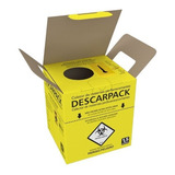 Caixa Coletora Agulha seringa 1 5 L Descartável Descarpack