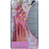 Caixa Com 100 Tips Curvatura C Transparente Para Unhas