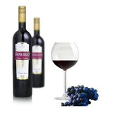 Caixa Com 2 Vinhos Tinto Sinuelo De Mesa Bordô Suave 750ml