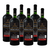 Caixa Com 6 Vinho Tinto Mesa Suave Seleção Pergola 1 Litro