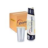 Caixa Copo De Chopp Grande Descartável 500ml De Plástico Resistente Com 1 000 Unidades Cristalcopo